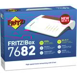 FRITZ! Box 7682, Router weiß/rot