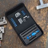 GEDORE Bit-Kit 47-tlg (TC 666-H-047), Bit-Satz in Textiltasche - 1/4", mit Bit-Schraubendreher