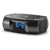 Karcher UR 1309D, Radiowecker schwarz, DAB+/UKW-Radio, CD/MP3-Player, USB