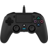Nacon Wired Compact Controller, Gamepad schwarz, PlayStation 4, PC
