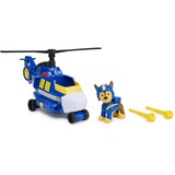 Spin Master Paw Patrol Air Rescue - Chases Polizei-Rettungshubschrauber mit Geschoss-Abwurf und Chase Spielfigur , Spielfahrzeug 