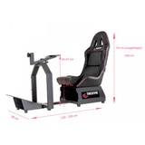 TrackTime Game Seat TT3055, Sim Rig schwarz