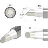 iFixit FixHub Lötspitze konisch-angeschrägt 2,6 mm, Lötkolben silber