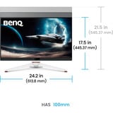 BenQ MOBIUZ EX271Q, Gaming-Monitor 68.6 cm (27 Zoll), weiß/schwarz, QHD, IPS, AMD Free-Sync, 180Hz Panel
