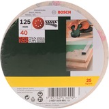 Bosch Schleifblatt-Set Exzenter, Ø 125mm, K40 25 Stück, für Exzenterschleifer