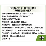 COBI Pz.Kpfw. VI B Tiger II Königstiger, Konstruktionsspielzeug Maßstab 1:48