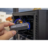 Crucial T705 1 TB, SSD schwarz, PCIe 5.0 x4, NVMe 2.0, M.2 2280, inkl. Aluminium Kühlkörper