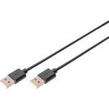 Digitus USB 2.0 Anschlusskabel USB-A (Stecker) > USB-A (Stecker) schwarz, 3 Meter