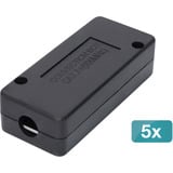 Digitus Verbindungsmodul CAT 7, geschirmt, 5 Stück schwarz