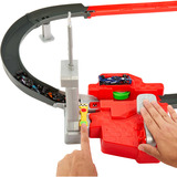 Hot Wheels Hot Wheels Racing Formel 1 Sprint Rennstrecke, Rennbahn mit 3 Die-Cast Spielzeugautos im Maßstab 1:64