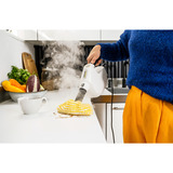 Kärcher Dampfreiniger SC 1 Multi & Up weiß, 1.300 Watt, mit Bodenreinigungsset EasyFix Large