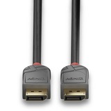 Lindy DisplayPort 1.2 Kabel Anthra Line schwarz, 7,5 Meter