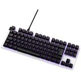 NZXT FUNCTION TENKEYLESS, Gaming-Tastatur weiß/schwarz, DE-Layout, Gateron Red, Hot-Swap