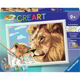 Ravensburger CreArt - Löwe mit Baby, Malen 