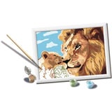 Ravensburger CreArt - Löwe mit Baby, Malen 