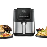 Rommelsbacher Heißluftfritteuse FRH 1500 XL schwarz/edelstahl, 1.500 Watt, Korb 5 Liter