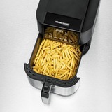 Rommelsbacher Heißluftfritteuse FRH 1500 XL schwarz/edelstahl, 1.500 Watt, Korb 5 Liter