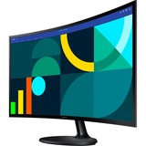 SAMSUNG Essential S3 S24D364GAU, LED-Monitor 59 cm (24 Zoll), schwarz, FullHD, VA, Curved, 100Hz Panel