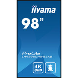 iiyama ProLite LH9875UHS-B2AG, Public Display schwarz (matt), UltraHD/4K, IPS, Lautsprecher