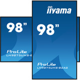 iiyama ProLite LH9875UHS-B2AG, Public Display schwarz (matt), UltraHD/4K, IPS, Lautsprecher