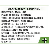 COBI Sd.Kfz. 251/9 Stummel, Konstruktionsspielzeug Maßstab 1:35