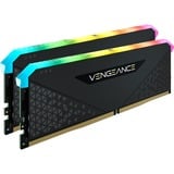 Corsair DIMM 32 GB DDR4-3200 (2x 16 GB) Dual-Kit, Arbeitsspeicher schwarz, CMG32GX4M2E3200C16, Vengeance RGB RS, INTEL XMP