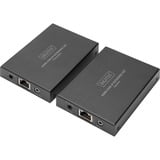 Digitus HDMI KVM IP Extender Set, 150 Meter, HDMI Verlängerung schwarz, Sendeeinheit + Empfängereinheit