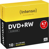 Intenso DVD+RW 4,7 GB, DVD-Rohlinge 4fach, 10 Stück