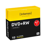 Intenso DVD+RW 4,7 GB, DVD-Rohlinge 4fach, 10 Stück
