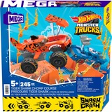 MEGA Hot Wheels Monster Trucks Tiger Shark Crash Wettkampf, Spielfahrzeug 226-teilig