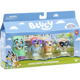 Moose Toys Bluey - 4er-Figurenpackung Hier kommen die Omis, Spielfigur 
