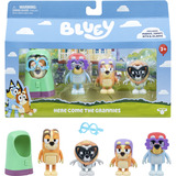 Moose Toys Bluey - 4er-Figurenpackung Hier kommen die Omis, Spielfigur 