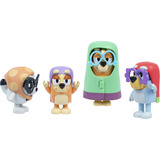 Moose Toys Bluey - 4er-Figurenpackung Hier kommen die Omis, Spielfigur 