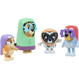 Moose Toys Bluey - 4er-Figurenpackung Hier kommen die Omis, Spielfigur 