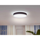 Philips HUE White Ambiance Enrave Deckenleuchte L, LED-Leuchte schwarz, inkl. Dimmschalter
