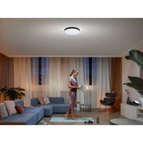 Philips HUE White Ambiance Enrave Deckenleuchte L, LED-Leuchte schwarz, inkl. Dimmschalter