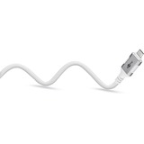 goobay Ethernet-Kabel USB-C 3.2 Gen2 Stecker > RJ-45 Stecker, LAN-Adapter weiß, 5 Meter, geflochtener Textilmantel