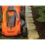 BLACK+DECKER Akku-Rasenmäher CLMA4825L2, 36Volt orange/schwarz, 2x Li-Ionen Akku 2,5 Ah