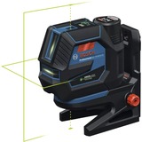 Bosch Professional Akku-Kombilaser GCL 12V-50-22 CG Professional, Kreuzlinienlaser blau/schwarz, grüne Laserlinien und Lotpunkte, inkl. Drehhalterung RM 20
