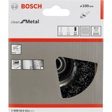 Bosch Topfbürste Clean for Metal, Ø 100mm 0,5mm Stahldraht, M14, für Winkelschleifer