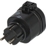 Brennenstuhl Connect WiFi Steckdose WA 3600 XS03 Outdoor schwarz, Sprachsteuerung, Zeitschaltuhr, App