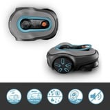 GARDENA Mähroboter smart SILENO free 800m² Set grau/türkis, Li-Ionen Akku, mit smart Gateway, LONA-Technologie