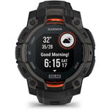 Garmin Instinct 3 Solar - 45 mm, Smartwatch Kohle/ Schwarz, Silikon-Armband