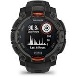 Garmin Instinct 3 Solar - 45 mm, Smartwatch Kohle/ Schwarz, Silikon-Armband