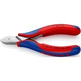 KNIPEX Elektronik-Seitenschneider 77 02 115, Schneid-Zange rot/blau, Länge 115mm