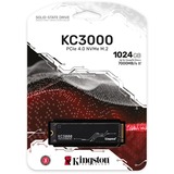 Kingston KC3000 1024 GB, SSD schwarz, PCIe 4.0 x4, NVMe, M.2 2280