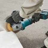 Makita Akku-Winkelschleifer GA038GT201 XGT, 40Volt blau/schwarz, 2x Li-Ion XGT Akku 5,0Ah, Koffer
