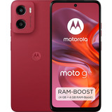 Motorola moto g05 64GB, Handy Plum Red, Android 15, Kunstleder, 4 GB LPDDR4X