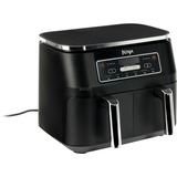 Ninja Foodi Dual Zone Heißluftfritteuse AF300EU schwarz, 2x 1.200 Watt, 2 Körbe je 3,8 Liter