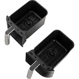 Ninja Foodi Dual Zone Heißluftfritteuse AF300EU schwarz, 2x 1.200 Watt, 2 Körbe je 3,8 Liter